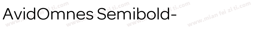 AvidOmnes Semibold字体转换